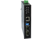 Industrial 10/100/1000Base-T(X) to 1000Base-X PoE++ Media Converter